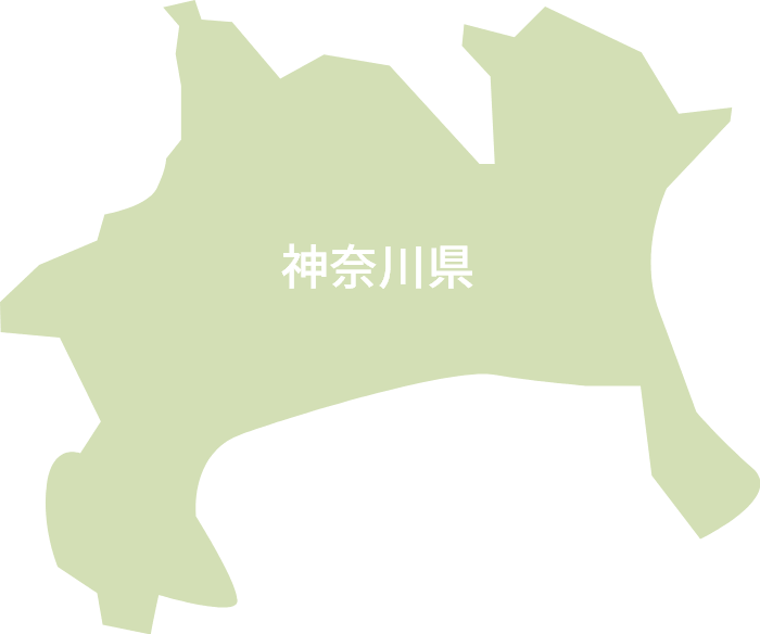 神奈川県のシルエット